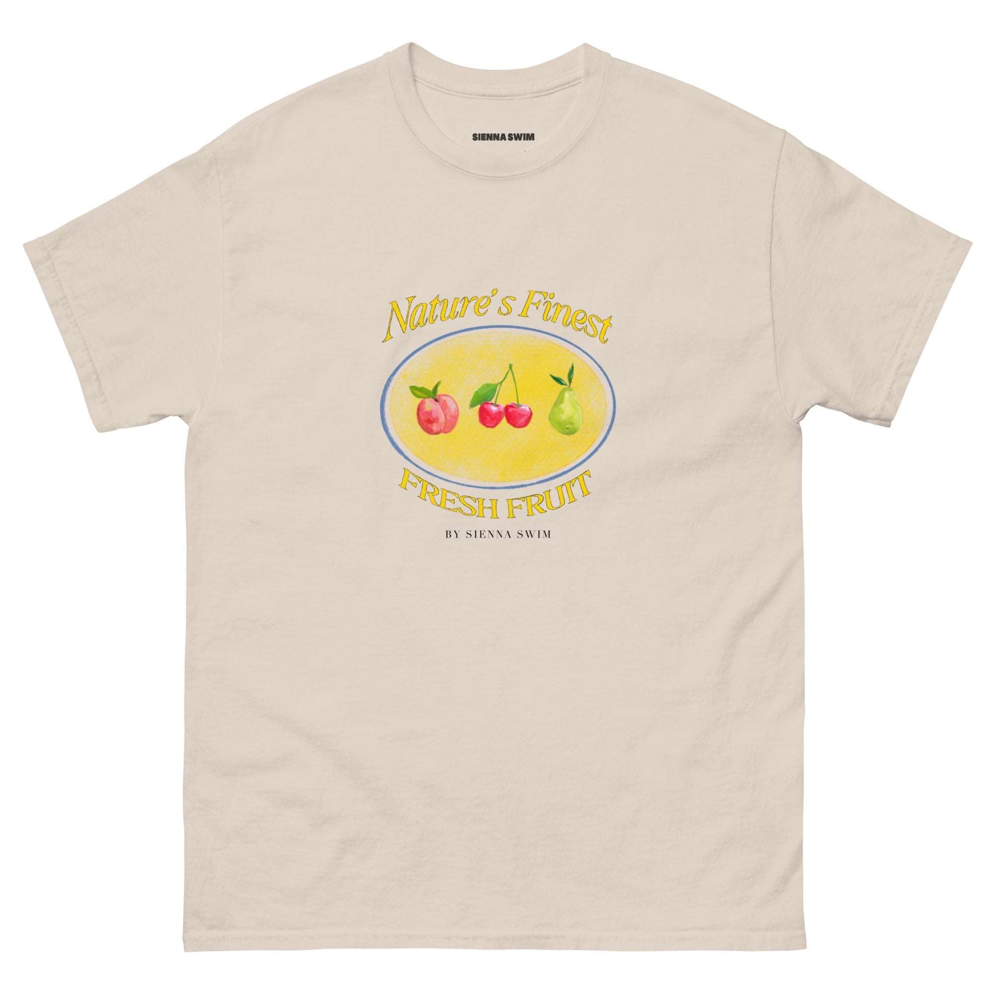 Outerwear: "Fresh Fruit" oversized t-shirt