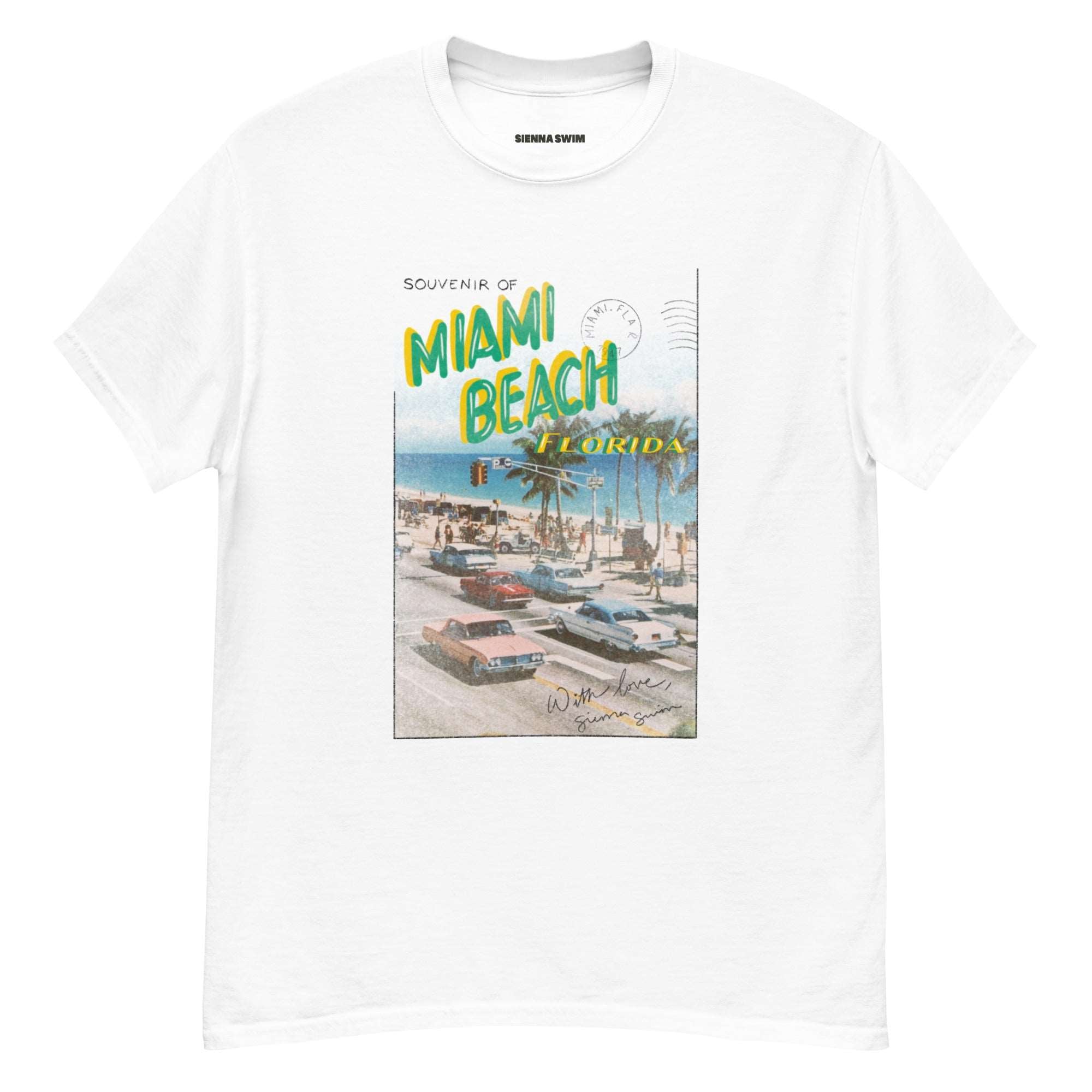 Outerwear: "Postcards from Miami" oversized t-shirt