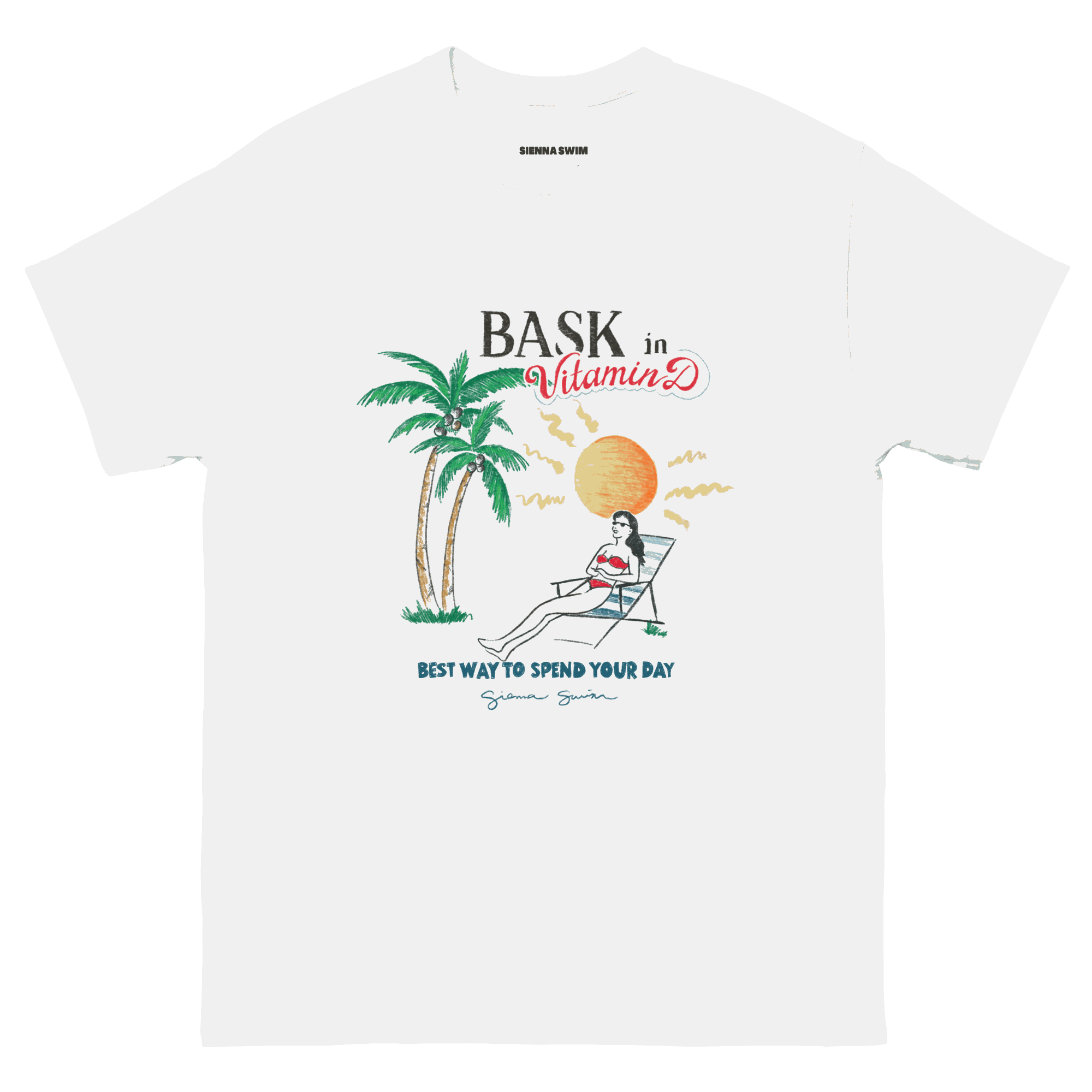 Outerwear: "Bask in Vitamin D" oversized t-shirt