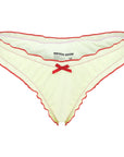 Bows Bottom - Cream with cherry bows