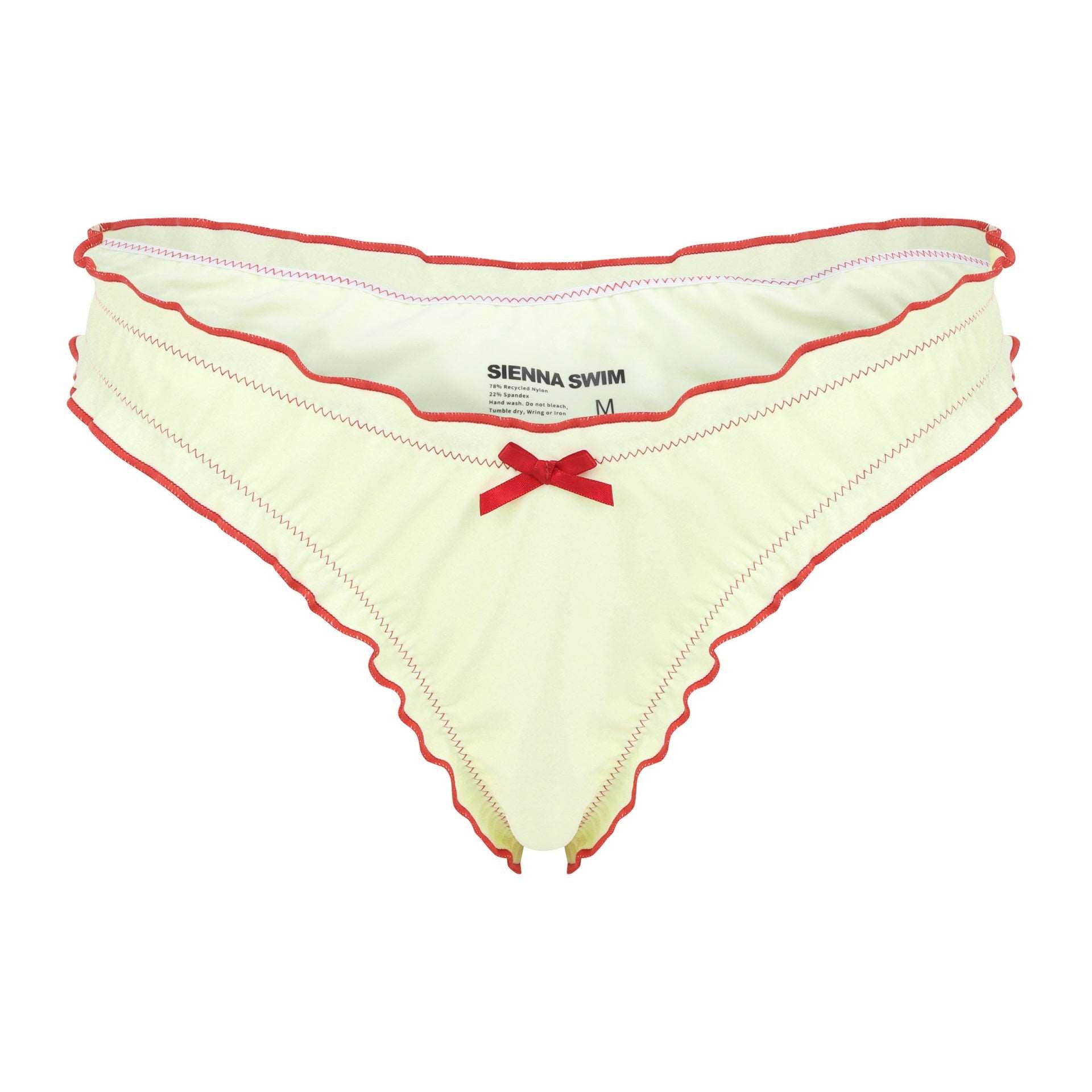 Bows Bottom - Cream with cherry bows