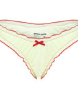 Bows Bottom - Cream with cherry bows