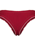 Bows Bottom - Cherry red with cream bows