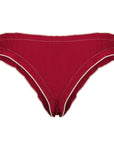 Bows Bottom - Cherry red with cream bows