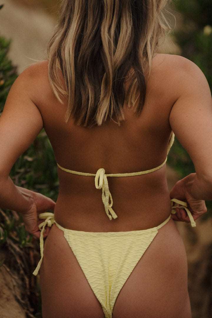 Nalo Bottom - Textured Geometric / Sun Yellow