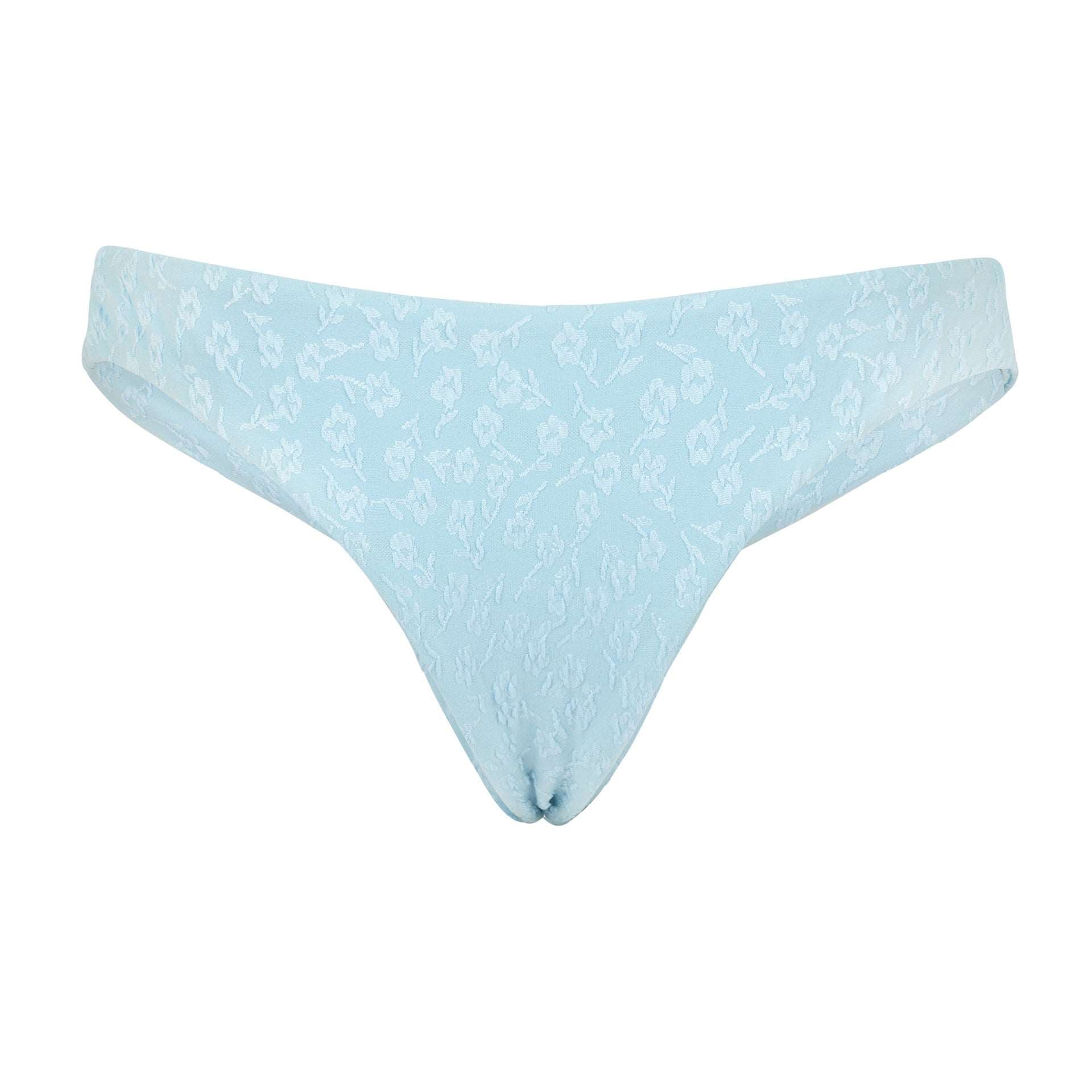 Torrey Bottom - Textured Floral / Sky Blue