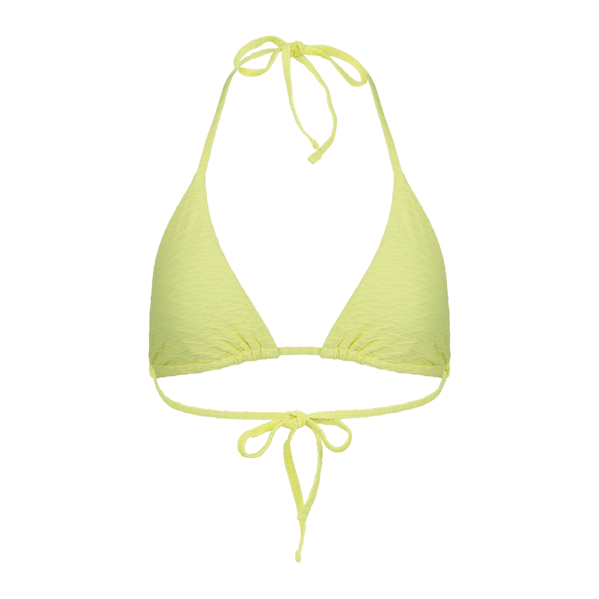 Nalo Top - Textured Geometric / Sun Yellow – Sienna Swim