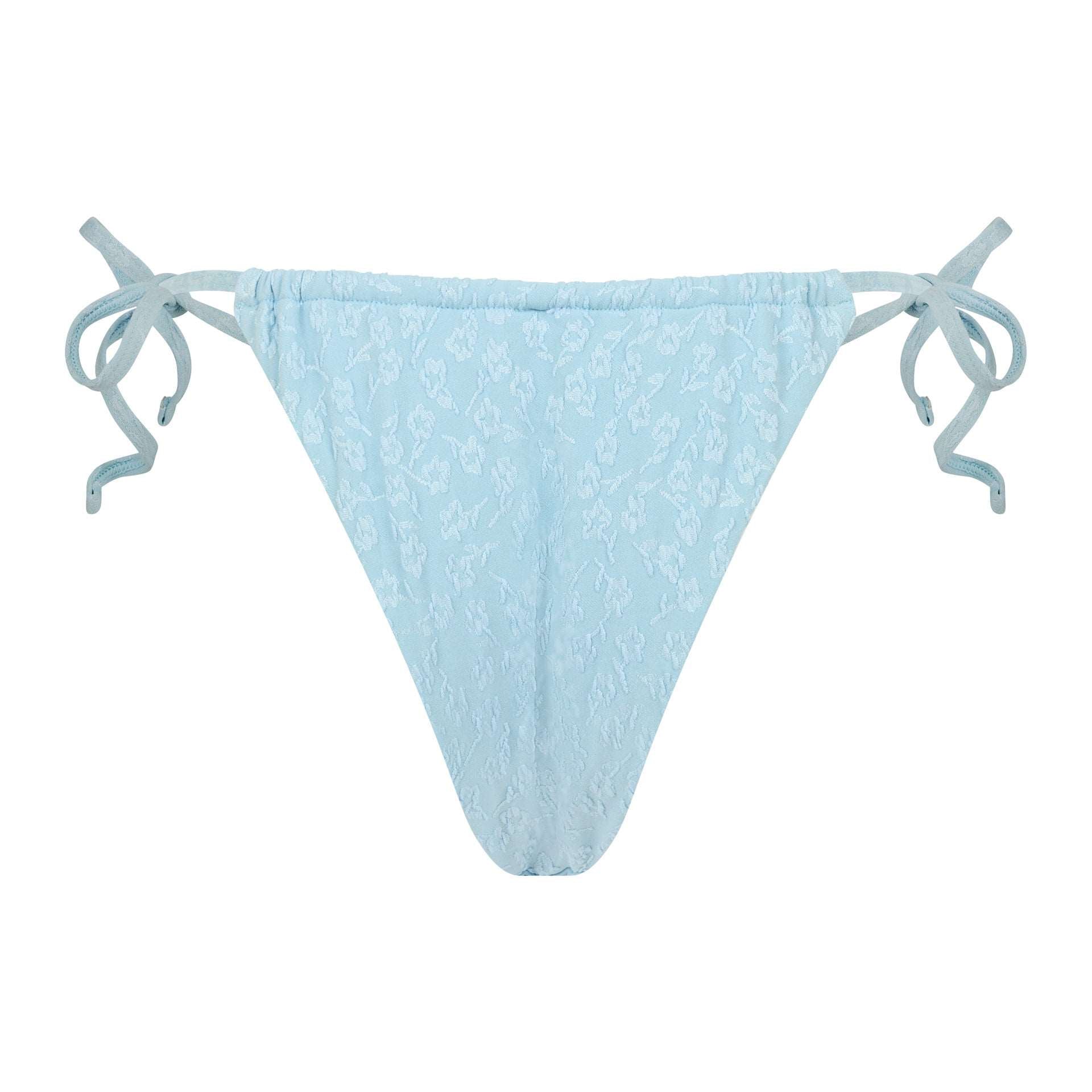 Nalo Bottom - Textured Floral / Sky Blue