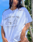 Outerwear: "Custom Tan Lines" oversized t-shirt