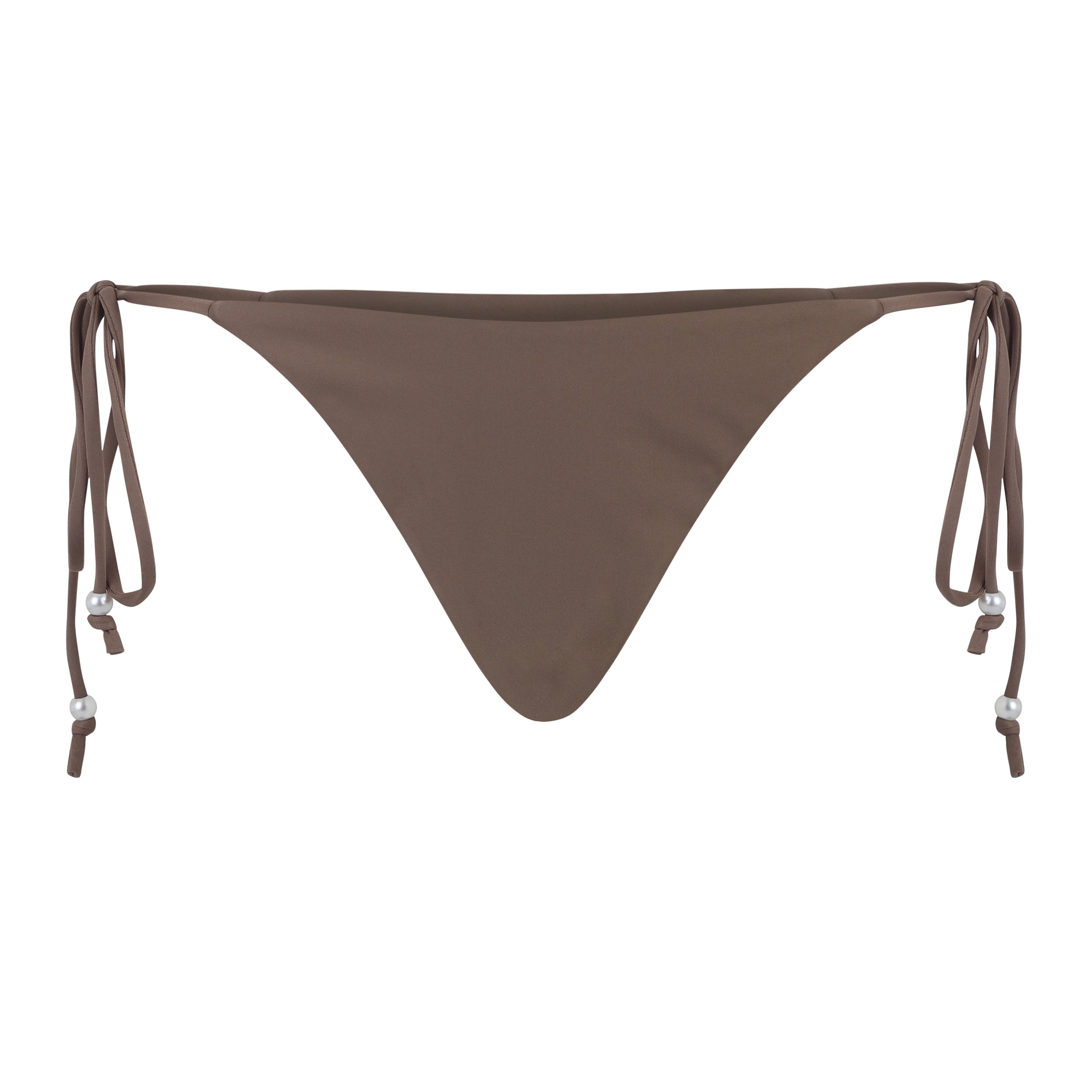 Tulum Tie Bottom with Beads - Mocha